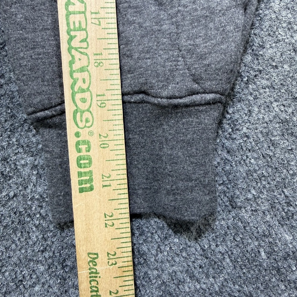 Oak Hill Premium Full Zip Sweater Mens XL Gray 100% Cotton Quilted Double Pocket - Picture 9 of 10